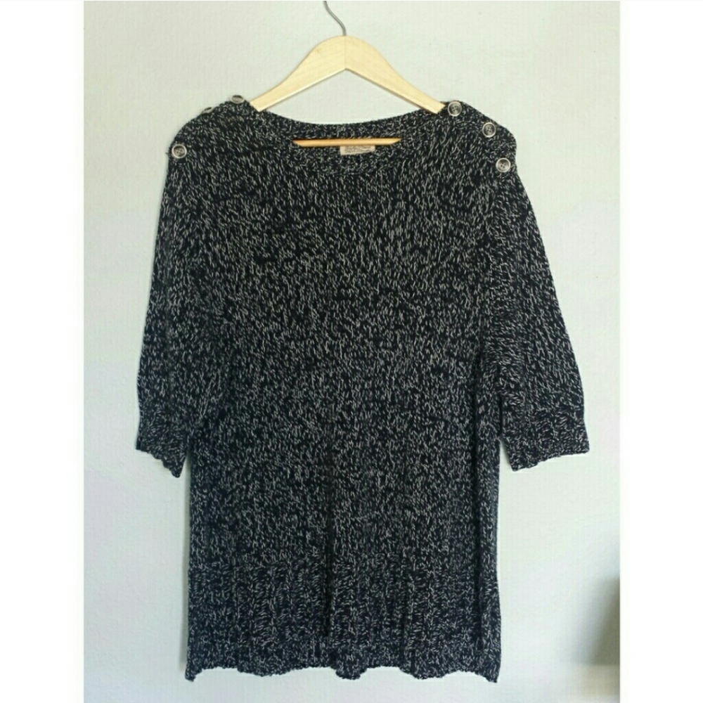 Lucky Brand Sweater with Button Detail Size 2X